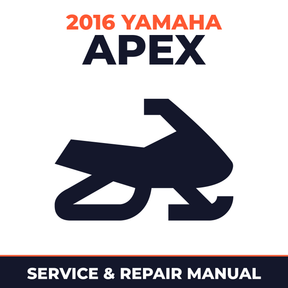 2016 Yamaha APEX Service and Repair Manual - snowmobile workshop manual cover