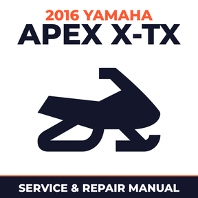 2016 Yamaha APEX X-TX Service and Repair Manual - snowmobile workshop manual cover