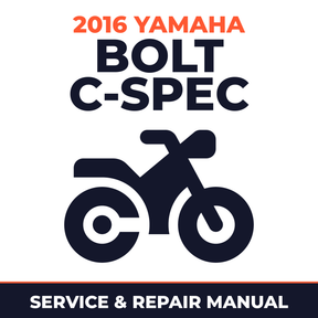 2016 Yamaha BOLT C-SPEC Service and Repair Manual - motorcycle workshop manual cover