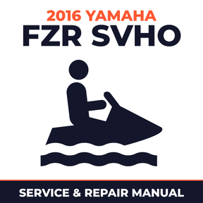 2016 Yamaha FZR SVHO Service and Repair Manual - personal watercraft workshop manual cover