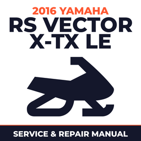 2016 Yamaha RS VECTOR X-TX LE Service and Repair Manual - snowmobile workshop manual cover