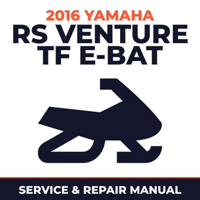 2016 Yamaha RS Venture TF E-BAT Service and Repair Manual - snowmobile workshop manual cover