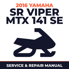 2016 Yamaha SR VIPER MTX 141 SE Service and Repair Manual - snowmobile workshop manual cover