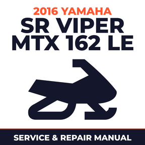 2016 Yamaha SR VIPER MTX 162 LE Service and Repair Manual - snowmobile workshop manual cover