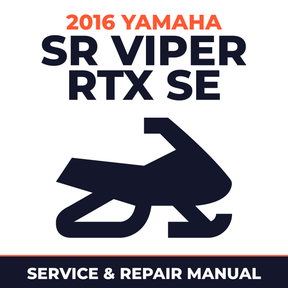 2016 Yamaha SR VIPER RTX SE Service and Repair Manual - snowmobile workshop manual cover