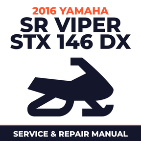 2016 Yamaha SR VIPER STX 146 DX Service and Repair Manual - snowmobile workshop manual cover