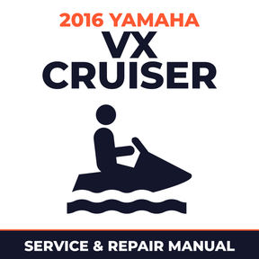 2016 Yamaha VX CRUISER Service and Repair Manual - personal watercraft workshop manual cover