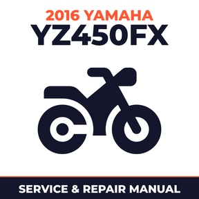 2016 Yamaha YZ450FX Service and Repair Manual - motorcycle workshop manual cover