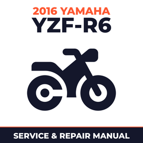 2016 Yamaha YZF-R6 Service and Repair Manual - motorcycle workshop manual cover