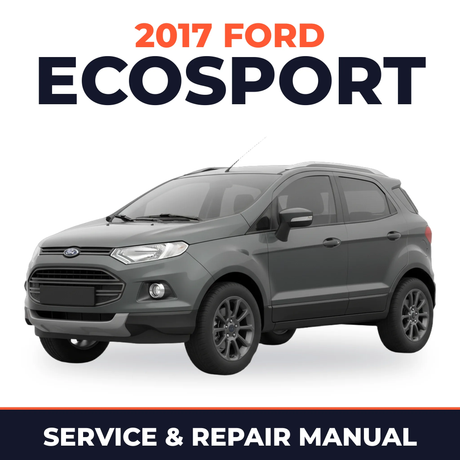 2017 Ford EcoSport service and repair manual cover with vehicle photo