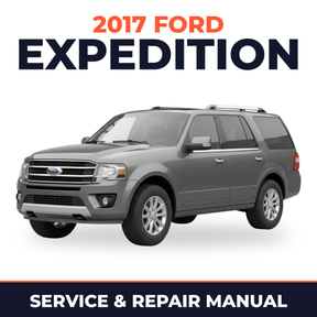 2017 Ford Expedition service and repair manual cover with vehicle photo