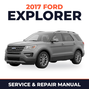 2017 Ford Explorer service and repair manual cover with vehicle photo
