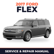 2017 Ford Flex service and repair manual cover with vehicle photo