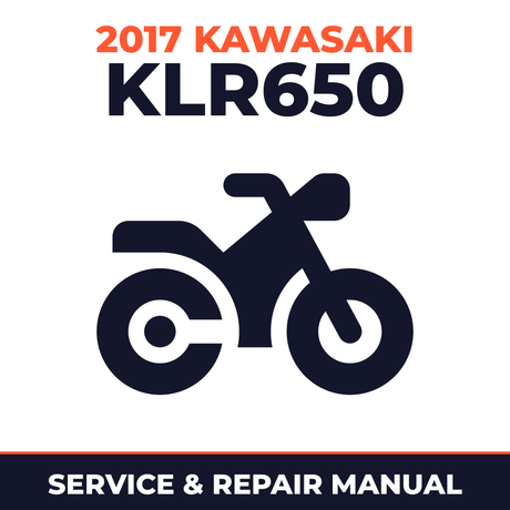 2017 Kawasaki KLR650 Service and Repair Manual - motorcycle workshop manual cover
