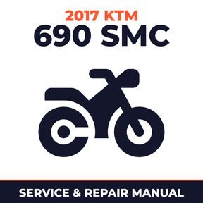 2017 KTM 690 SMC Service and Repair Manual - motorcycle workshop manual cover