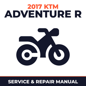 2017 KTM Adventure R Service and Repair Manual - motorcycle workshop manual cover