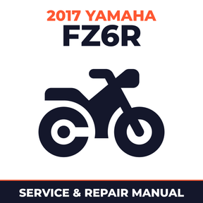 2017 Yamaha FZ6R Service and Repair Manual - motorcycle workshop manual cover