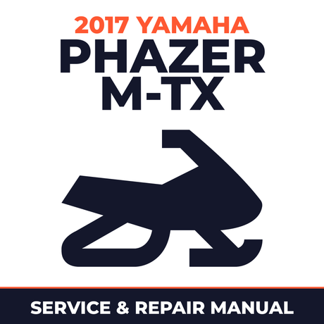 2017 Yamaha PHAZER M-TX Service and Repair Manual - snowmobile workshop manual cover