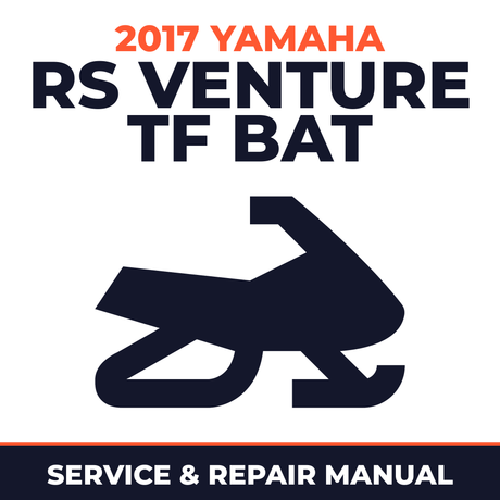 2017 Yamaha RS Venture TF BAT Service and Repair Manual - snowmobile workshop manual cover