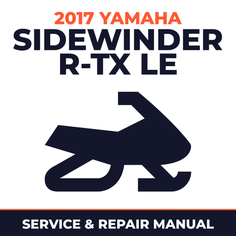 2017 Yamaha SIDEWINDER R-TX LE Service and Repair Manual - snowmobile workshop manual cover