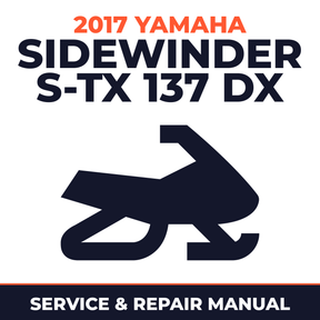 2017 Yamaha SIDEWINDER S-TX 137 DX Service and Repair Manual - snowmobile workshop manual cover