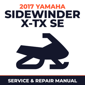 2017 Yamaha SIDEWINDER X-TX SE Service and Repair Manual - snowmobile workshop manual cover