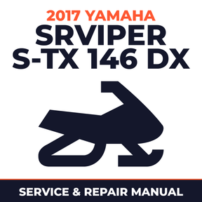 2017 Yamaha SRVIPER S-TX 146 DX Service and Repair Manual - snowmobile workshop manual cover