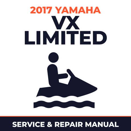 2017 Yamaha VX LIMITED Service and Repair Manual - personal watercraft workshop manual cover