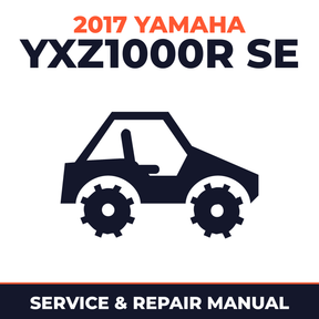 2017 Yamaha YXZ1000R SE Service and Repair Manual - side-by-side workshop manual cover