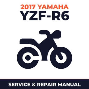 2017 Yamaha YZF-R6 Service and Repair Manual - motorcycle workshop manual cover