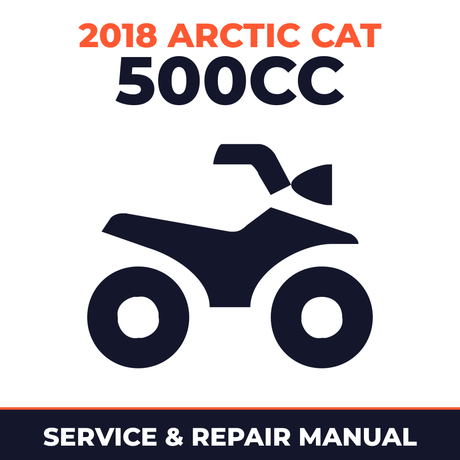 2018 Arctic Cat 500cc Service and Repair Manual - ATV workshop manual cover