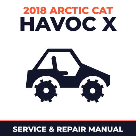 2018 Arctic Cat Havoc X Service and Repair Manual - side-by-side workshop manual cover