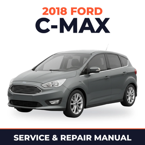 2018 Ford C-Max service and repair manual cover with vehicle photo