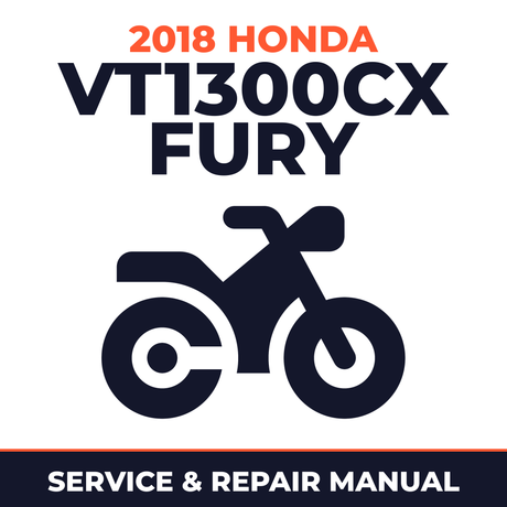 2018 Honda VT1300CX Fury Service and Repair Manual - motorcycle workshop manual cover