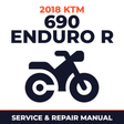 2018 KTM 690 Enduro R Service and Repair Manual - motorcycle workshop manual cover