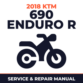 2018 KTM 690 Enduro R Service and Repair Manual - motorcycle workshop manual cover