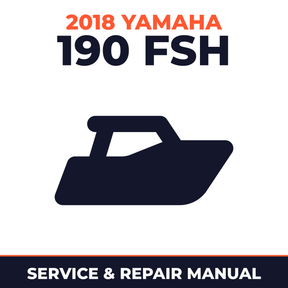 2018 Yamaha 190 FSH Service and Repair Manual - boat workshop manual cover