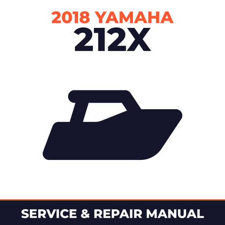 2018 Yamaha 212X Service and Repair Manual - boat workshop manual cover