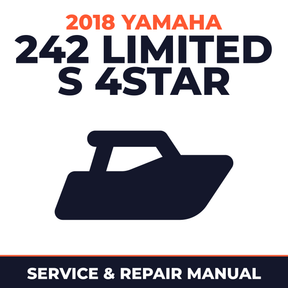 2018 Yamaha 242 LIMITED S 4STAR Service and Repair Manual - boat workshop manual cover