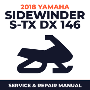 2018 Yamaha SIDEWINDER S-TX DX 146 Service and Repair Manual - snowmobile workshop manual cover