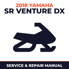 2018 Yamaha SR VENTURE DX Service and Repair Manual - snowmobile workshop manual cover