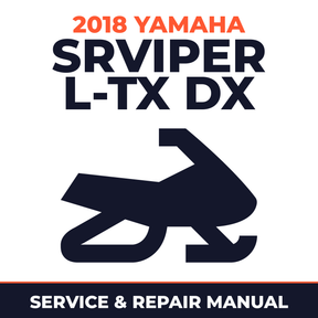 2018 Yamaha SRVIPER L-TX DX Service and Repair Manual - snowmobile workshop manual cover