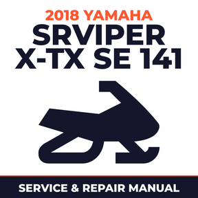 2018 Yamaha SRVIPER X-TX SE 141 Service and Repair Manual - snowmobile workshop manual cover