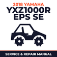 2018 Yamaha YXZ1000R EPS SE Service and Repair Manual - side-by-side workshop manual cover