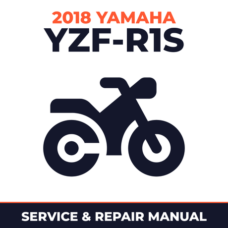 2018 Yamaha YZF-R1S Service and Repair Manual - motorcycle workshop manual cover