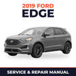 2019 Ford Edge service and repair manual cover with vehicle photo
