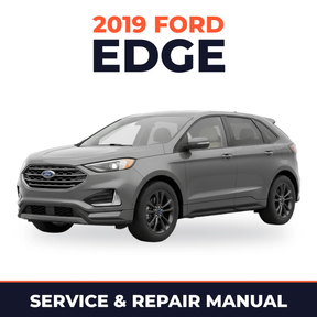 2019 Ford Edge service and repair manual cover with vehicle photo