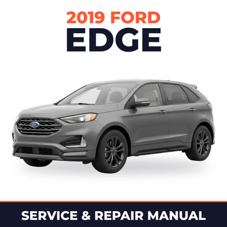 2019 Ford Edge service and repair manual cover with vehicle photo