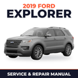 2019 Ford Explorer service and repair manual cover with vehicle photo