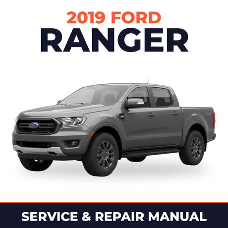 2019 Ford Ranger service and repair manual cover with vehicle photo